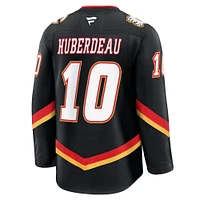 Men's Fanatics Jonathan Huberdeau Black Calgary Flames Alternate Premium Player Jersey