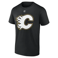 Men's Fanatics Jonathan Huberdeau Black Calgary Flames Special Edition 2.0 - Name & Number T-Shirt