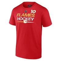Men's Fanatics Jonathan Huberdeau Red Calgary Flames Authentic Pro Prime Name & Number T-Shirt