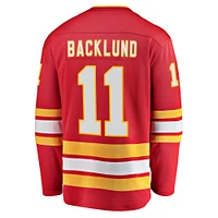 Men's Fanatics Mikael Backlund Red Calgary Flames Home Breakaway - Player Jersey