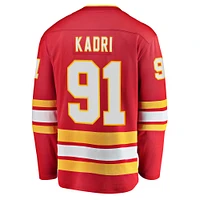 Men's Fanatics Nazem Kadri Red Calgary Flames Home Breakaway Player - Jersey