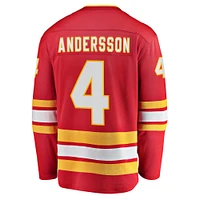 Men's Fanatics Rasmus Andersson Red Calgary Flames Home Breakaway Player - Jersey