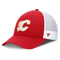 Men's Fanatics Red/White Calgary Flames Authentic Pro Rink Adjustable Hat