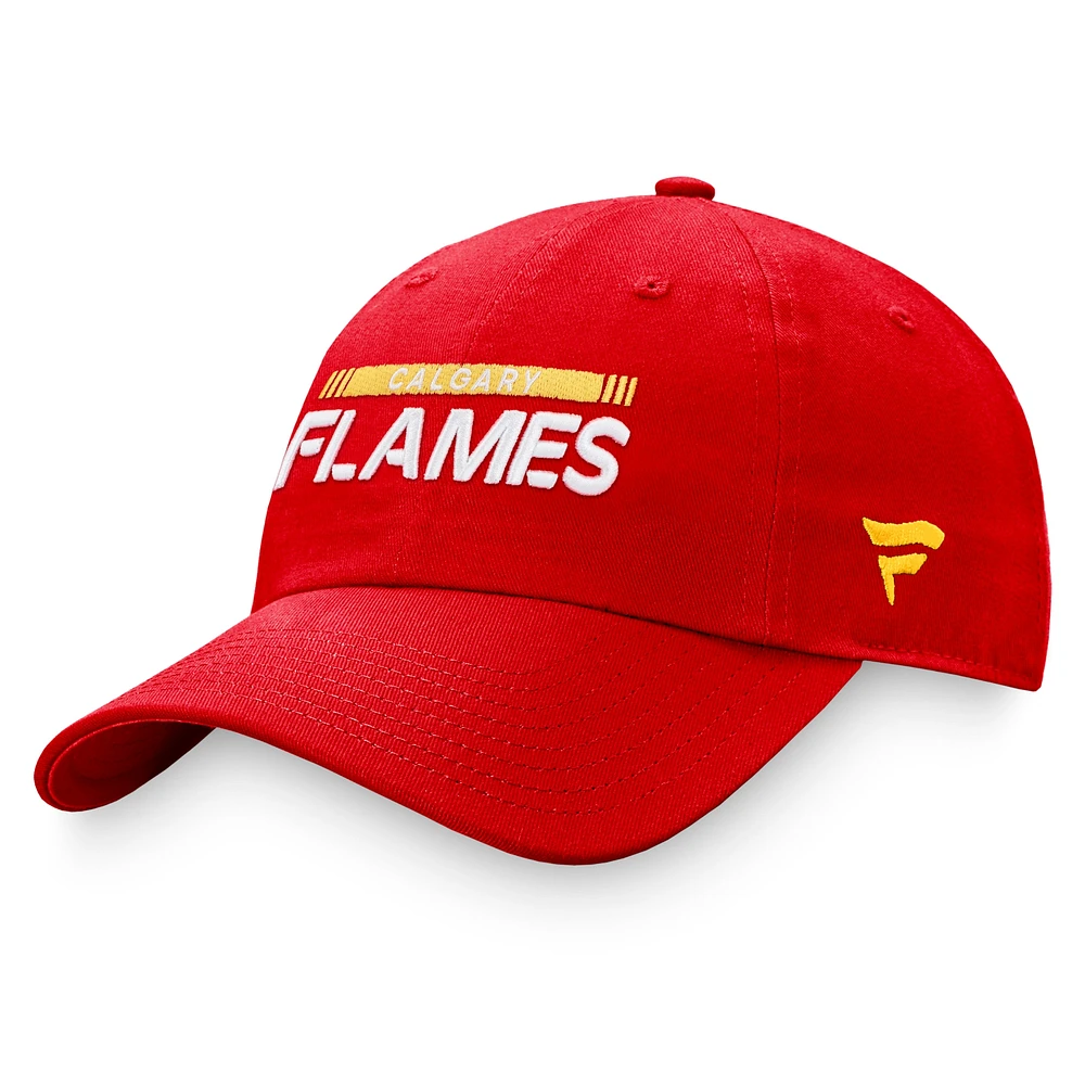 Men's Fanatics Red Calgary Flames 2022 NHL Draft - Authentic Pro Rink Adjustable Hat