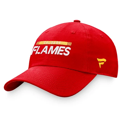 Men's Fanatics Red Calgary Flames 2022 NHL Draft - Authentic Pro Rink Adjustable Hat