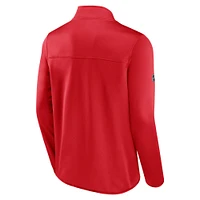 Men's Fanatics Red Calgary Flames Authentic Pro Fleece - Full-Zip Jacket