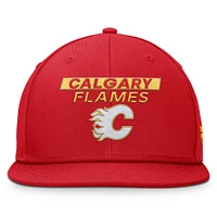 Men's Fanatics Red Calgary Flames Authentic Pro Rink Prime Snapback Hat