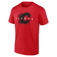 Men's Fanatics Red Calgary Flames Coordinate T-Shirt