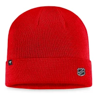 Men's Fanatics  Red Calgary Flames Cuffed Knit Hat