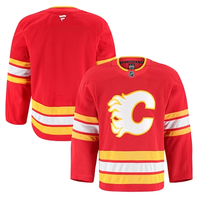 Maillot authentique à domicile des Flames de Calgary Fanatics pour hommes, rouge