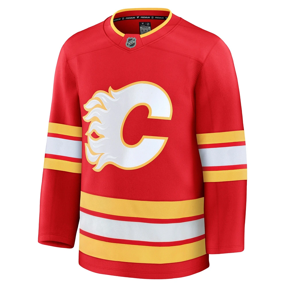 Men's Fanatics Red Calgary Flames Home Premium Jersey