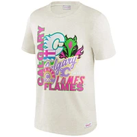Men's Mitchell & Ness Oatmeal Calgary Flames  Party Mix T-Shirt