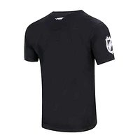 Men's Pro Standard Black Calgary Flames Classic Chenille T-Shirt