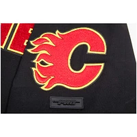 Men's Pro Standard Black Calgary Flames Classic Chenille T-Shirt