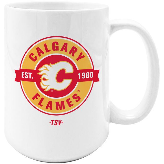 Le Sports Vault Calgary Flames 15 oz. Tasse à café sublimée