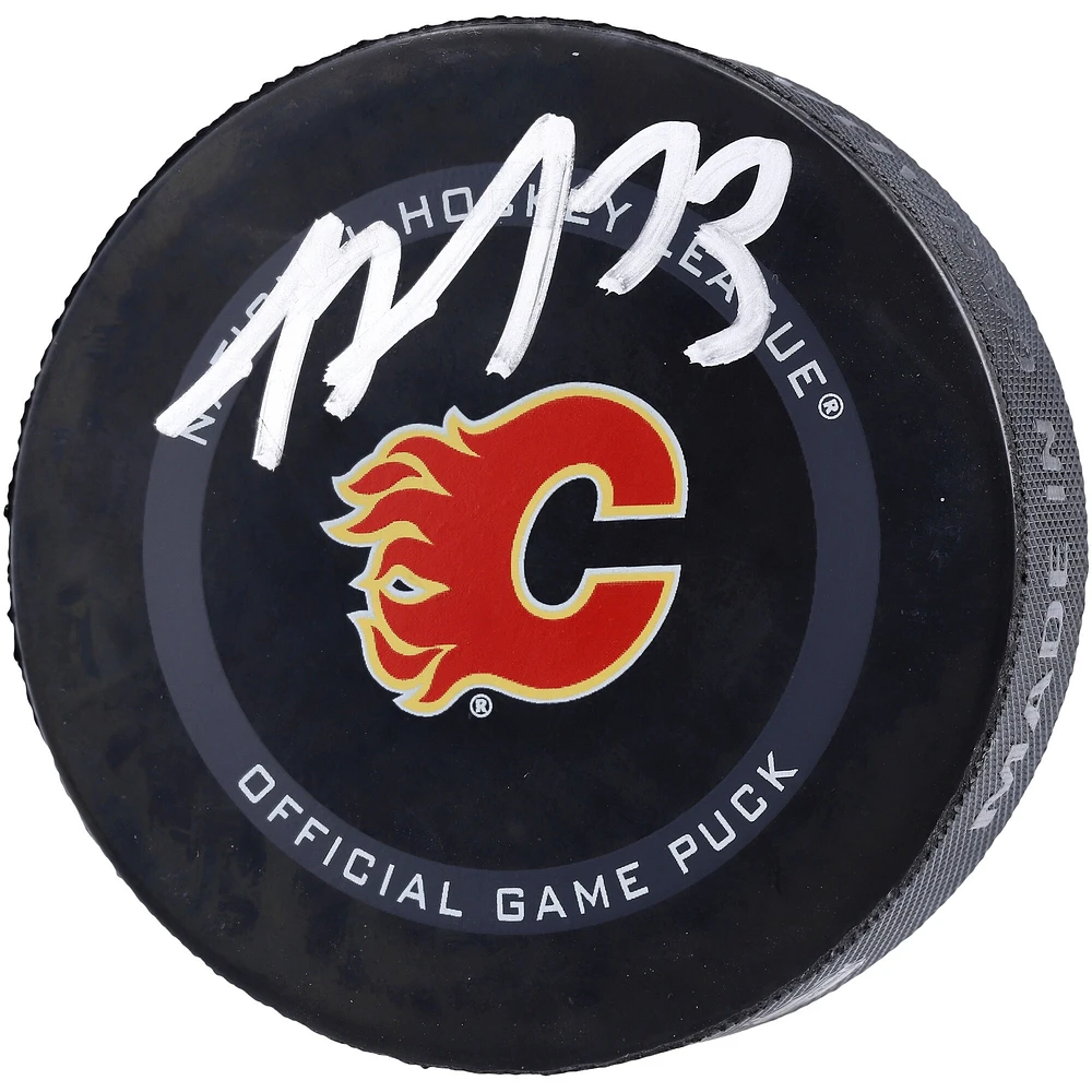 Tyler Toffoli Calgary Flames Autographed Official Game Puck