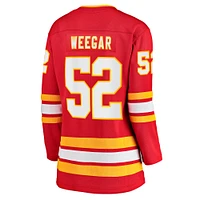 Women's Fanatics MacKenzie Weegar Red Calgary Flames Home Breakaway Player - Jersey