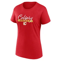 Women's Fanatics Red/Black Calgary Flames Fan Two-Pack T-Shirt Set