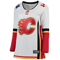 Women's Fanatics White Calgary Flames Away Breakaway - Blank Jersey