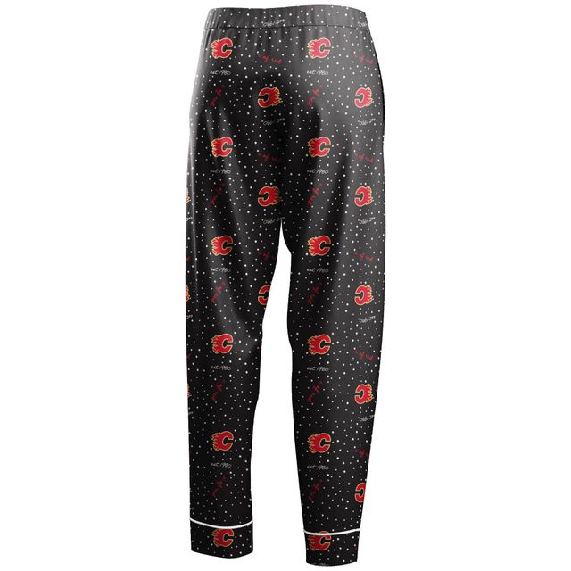 V117415 FLAMMES NOIR FA21 ENSEMBLE PYJAMA FEMME BEDLADSLP