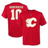 Youth Jonathan Huberdeau Red Calgary Flames  Name & Number T-Shirt