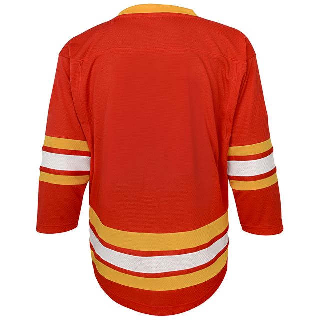 Maillot vierge des Flames de Calgary pour jeunes, réplique à domicile, rouge