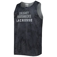 Men's FOCO Black/Gray Calgary Roughnecks Reversible Mesh Tank Top