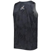Men's FOCO Black/Gray Calgary Roughnecks Reversible Mesh Tank Top