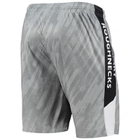 Men's FOCO Gray Calgary Roughnecks Static Mesh Shorts