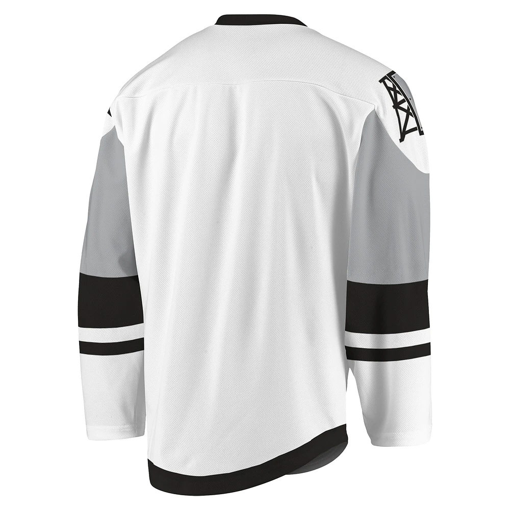 Maillot blanc/gris Calgary Roughnecks Sublima Replica pour homme