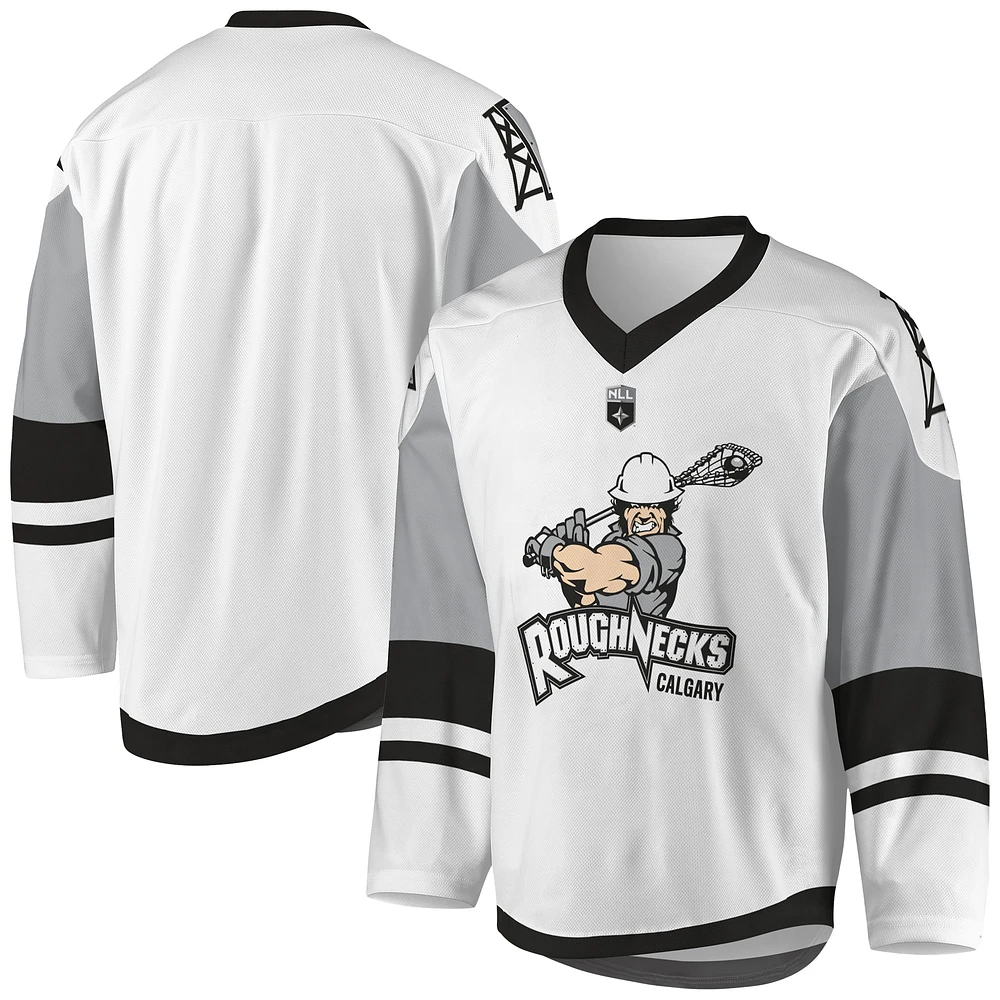 Men's White Calgary Roughnecks - Sublimated Replica Jersey