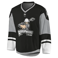 Youth Black/Gray Calgary Roughnecks Sublimated Replica Jersey