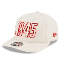 Casquette ajustable Snapback 9FIFTY crème pour hommes des Stampeders de Calgary Turf Traditions Retro Crown de New Era