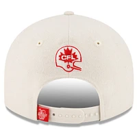 Casquette ajustable Snapback 9FIFTY crème pour hommes des Stampeders de Calgary Turf Traditions Retro Crown de New Era