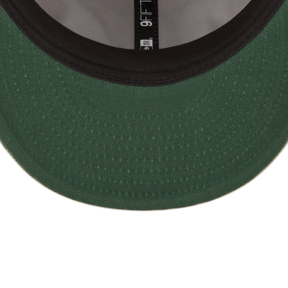 Casquette ajustable Snapback 9FIFTY crème pour hommes des Stampeders de Calgary Turf Traditions Retro Crown de New Era