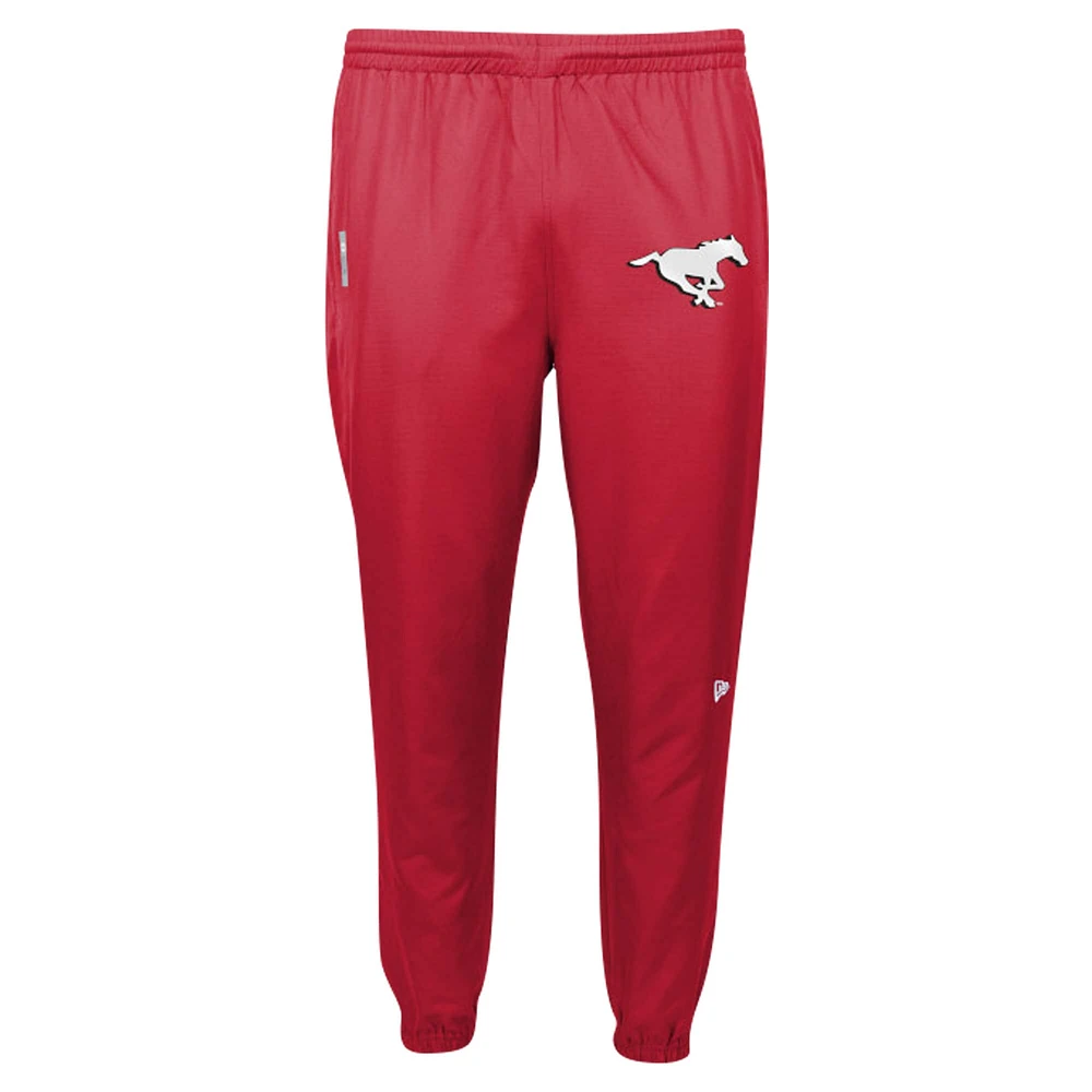 Men's New Era Red Calgary Stampeders Friction Woven Ripstop Pants