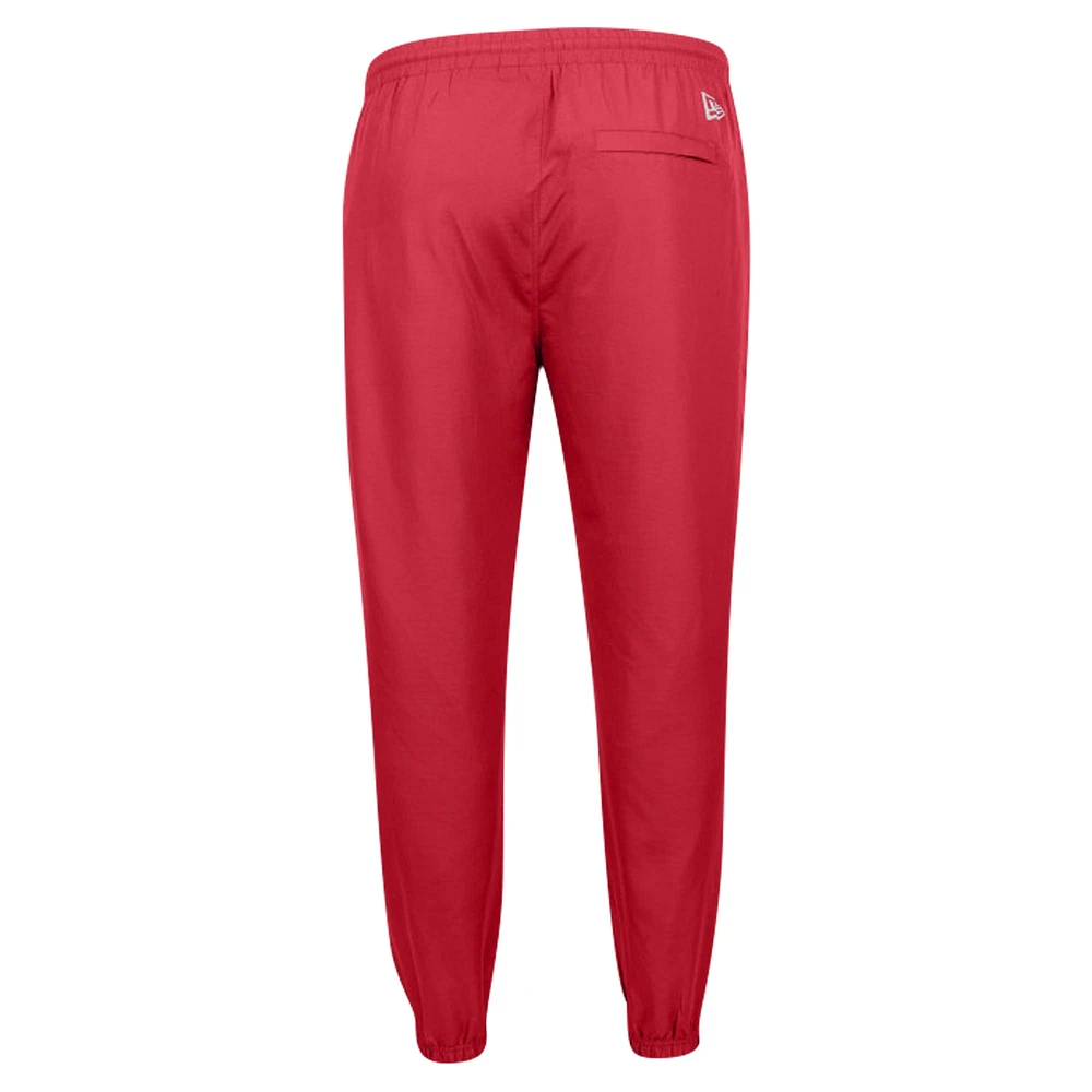 Men's New Era Red Calgary Stampeders Friction Woven Ripstop Pants