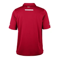 Men's New Era  Red Calgary Stampeders Sideline Roster Performance Polo
