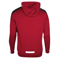Men's New Era Red Calgary Stampeders Sideline Shuffle Pullover Hoodie