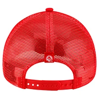 Men's New Era Red Calgary Stampeders Turf Traditions 9FORTY Adjustable Hat