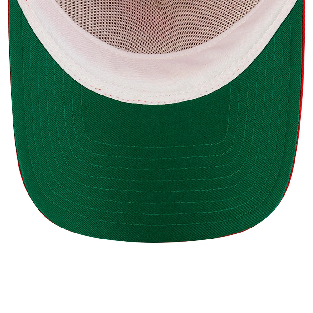 Men's New Era Red Calgary Stampeders Turf Traditions 9FORTY Adjustable Hat