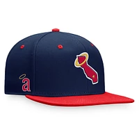 Men's Fanatics Navy/Red California Angels Cooperstown Collection Two-Tone Fitted Hat