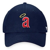 Men's Fanatics Navy California Angels Cooperstown Collection Core Adjustable Hat