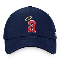 Men's Fanatics Navy California Angels Cooperstown Collection Core Adjustable Hat