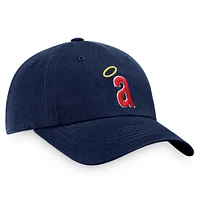 Men's Fanatics Navy California Angels Cooperstown Collection Core Adjustable Hat