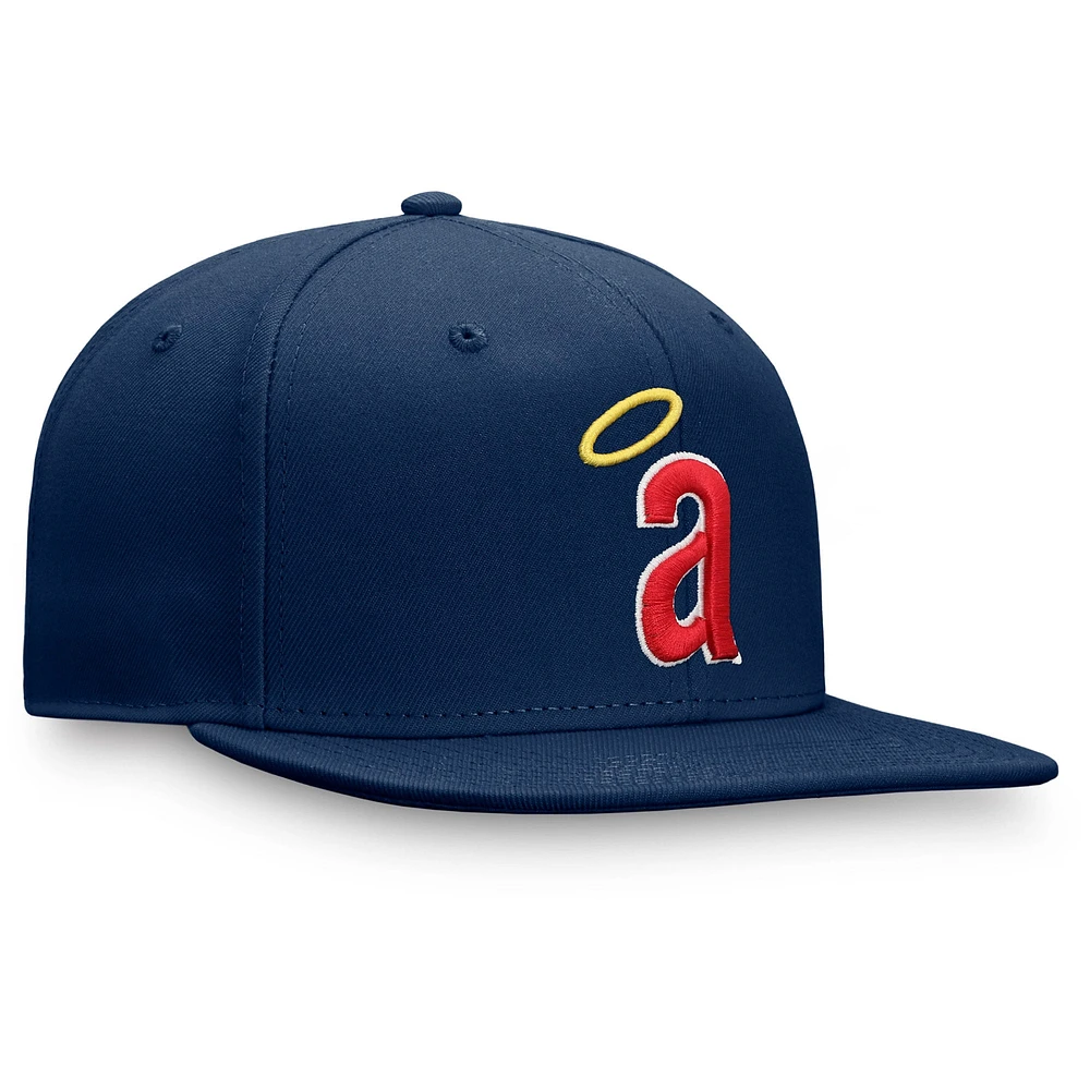 Men's Fanatics Navy California Angels Cooperstown Collection Core Snapback Hat