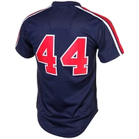 Men's Mitchell & Ness Reggie Jackson Navy California Angels Cooperstown Mesh Batting Practice Jersey