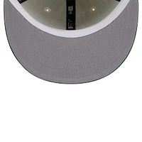 Men's New Era Cream California Angels Cooperstown Collection 1972 Chrome 59FIFTY Fitted Hat