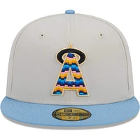 Casquette ajustée 59FIFTY California Angels Beach Front naturelle New Era pour homme