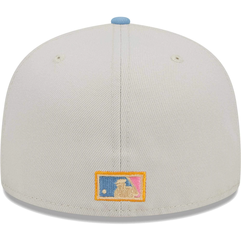 Casquette ajustée 59FIFTY California Angels Beach Front naturelle New Era pour homme